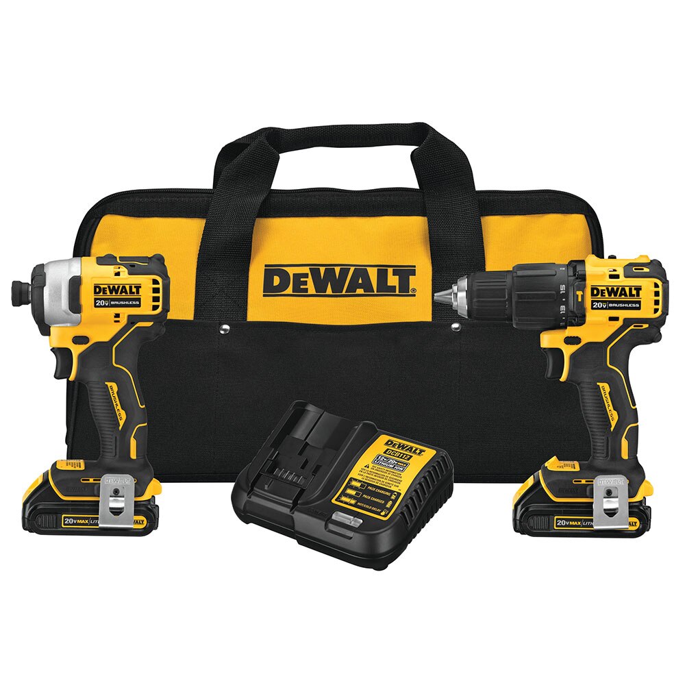 Sell your used Dewalt tools – Get cash for DeWalt DCK279C2 ATOMIC 20V 1/2" MAX Hammer Drill/Driver & Impact Driver Kit at WeBuyTool.com