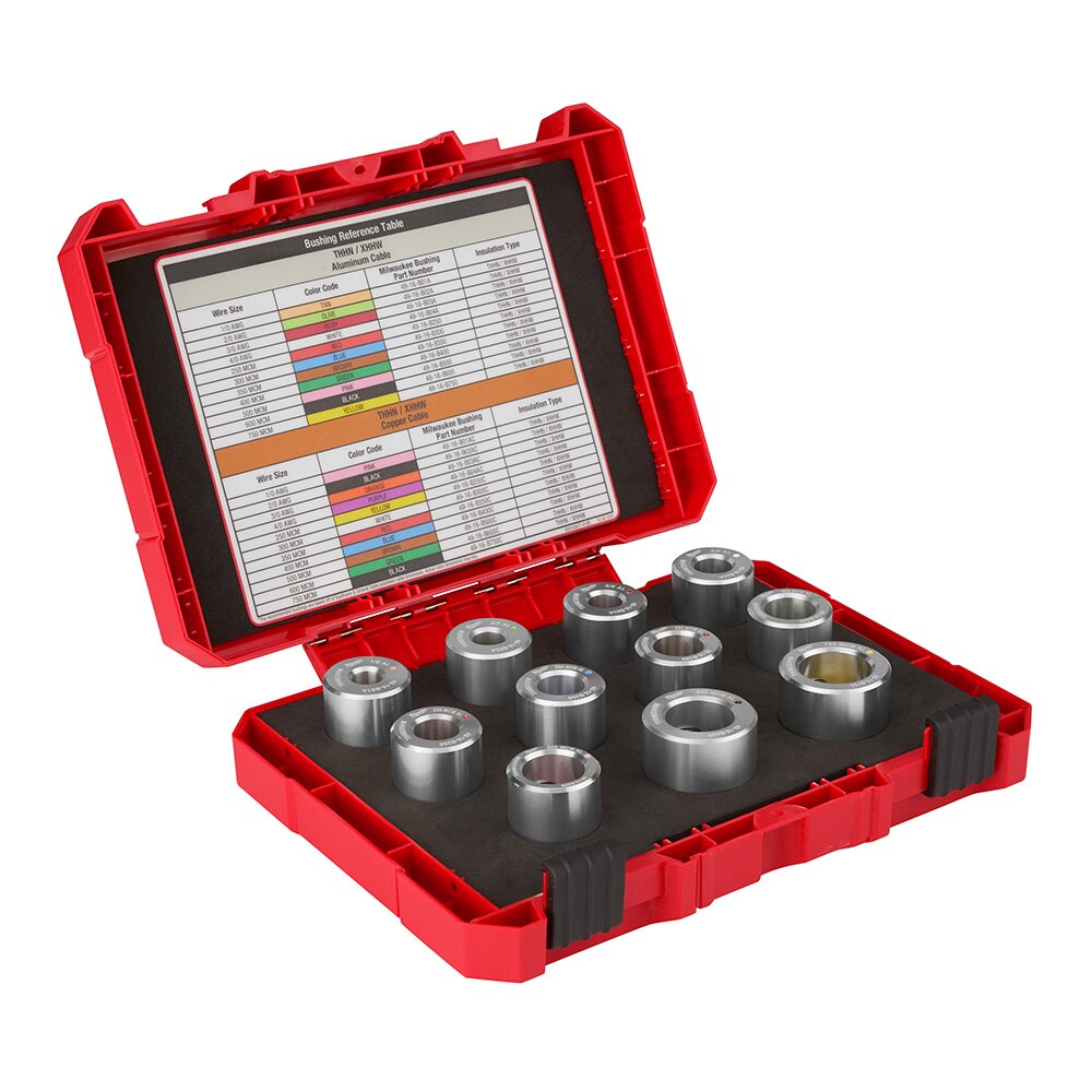 Sell your used Milwaukee tools – Get cash for Milwaukee 49-16-BKITA 1/0 AWG - 750 MCM Al THHN / XHHW Bushing Kit at WeBuyTool.com