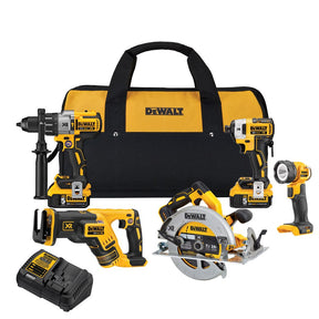 Sell your used Dewalt tools – Get cash for DeWalt DCK594P2 20V MAX XR Lithium Ion 5-Tool Combo kit at WeBuyTool.com