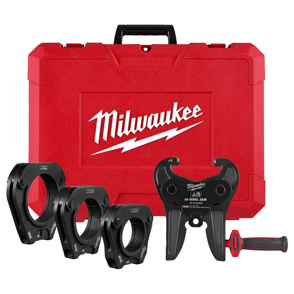 Sell your used Milwaukee tools – Get cash for Milwaukee 49-16-2698X 2-1/2"- 4" IPS-P Pivoting Press Ring Kit for M18 FORCE LOGIC Throw Press Tool at WeBuyTool.com